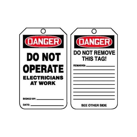 Accuform Adhesive Dura-Poly, 2-1/2 in Width, 0.025 in Height, , 25 PK MDT204CTP